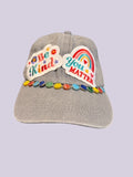 Be Kind You Matter Hat – Inspirational Rainbow Western Cap