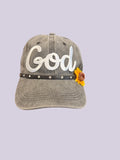God Sunflower Hat – Faith-Inspired Western Cap