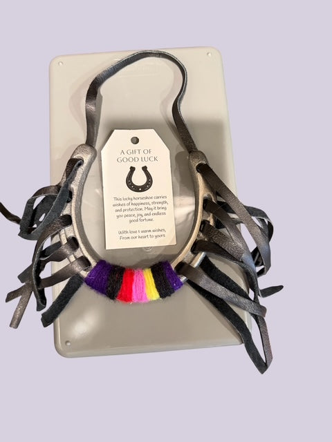 Lucky Horseshoe Fringe Charm – Western Good Luck Accessory
