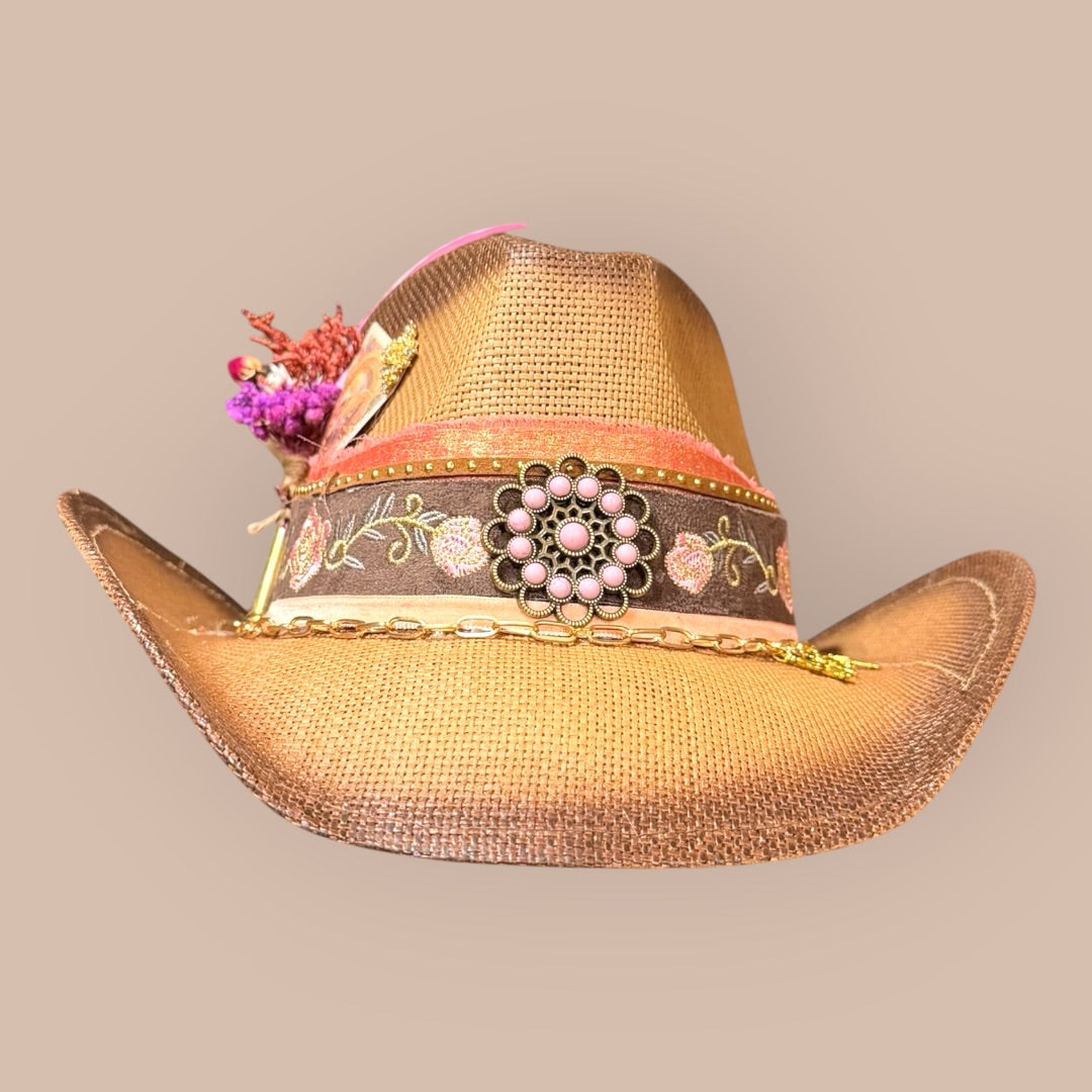 Blush Bloom Western Hat